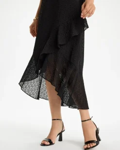 Floral Surplice Ruffled Dress