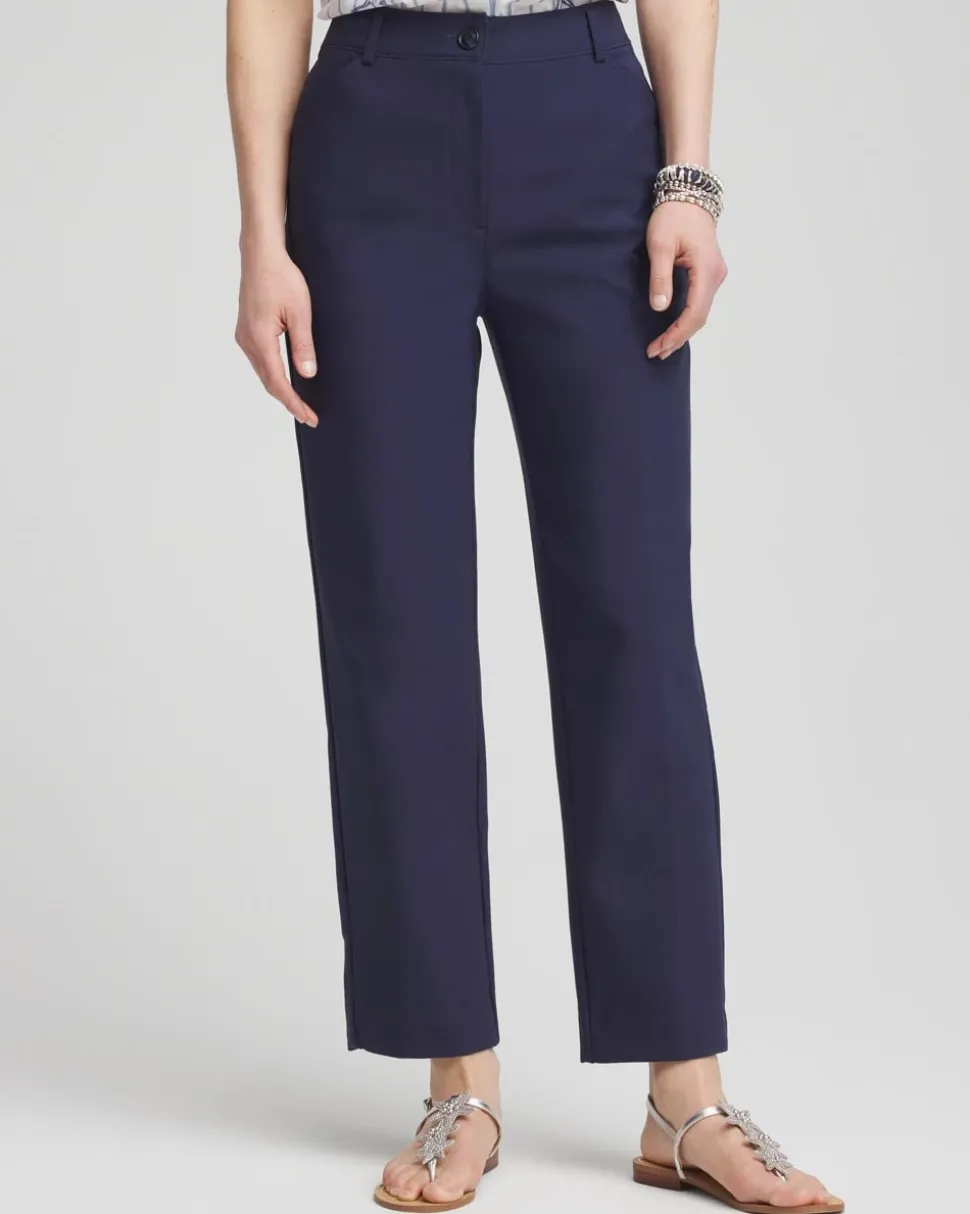 Fly Front Ankle Pants
