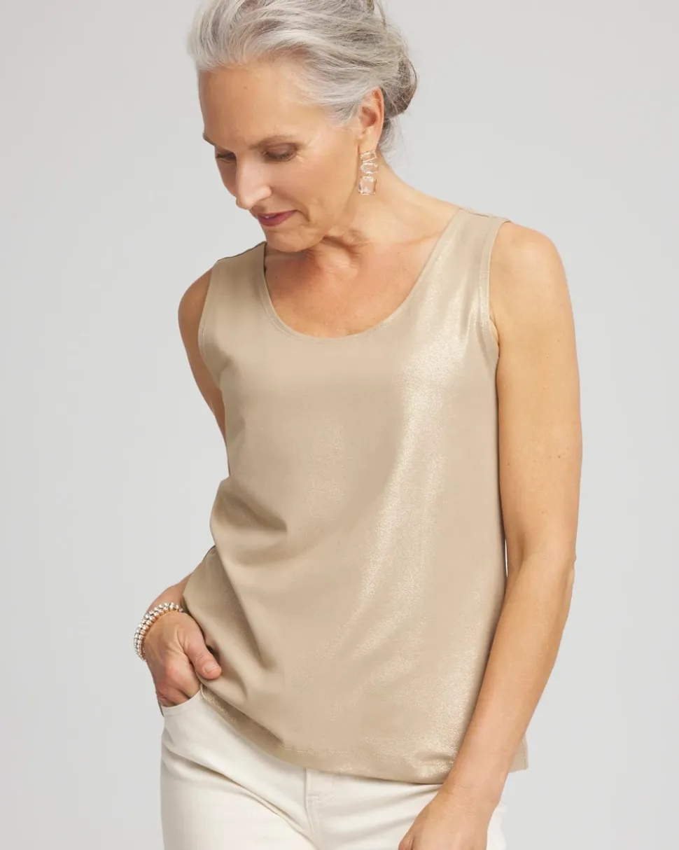 Foiled Microfiber Tank
