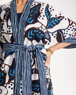 Forest Fusion Long Kimono