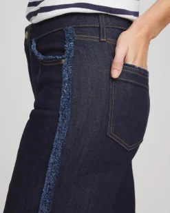 Frayed High-Rise Wide-Leg Jeans