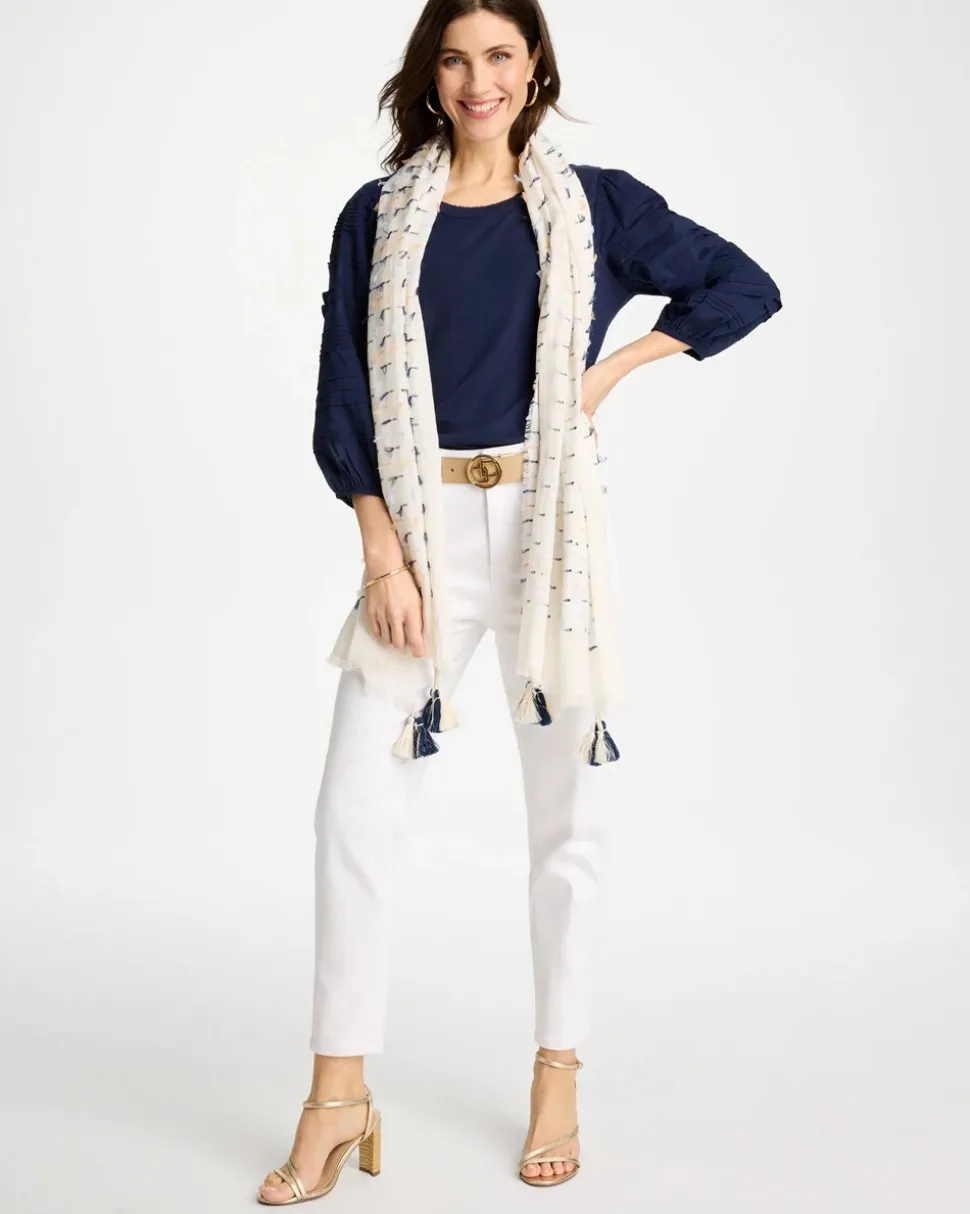 Fringe Oblong Scarf