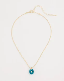 Genuine Jade Stone Pendant Necklace