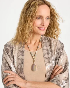 Genuine Stone Y-Necklace