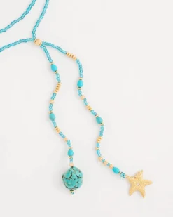 Genuine Turquoise Stone Y-Necklace