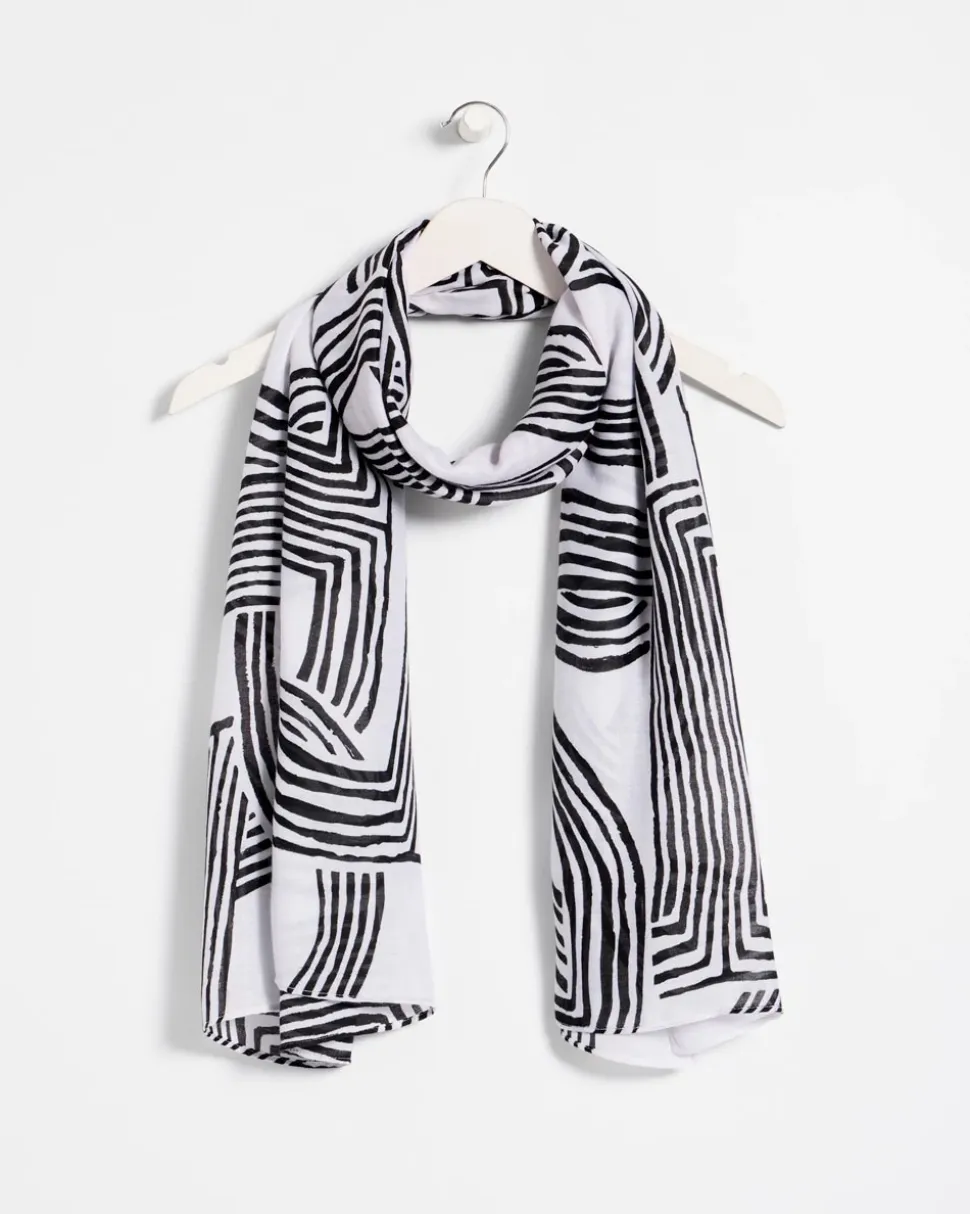 Geo Printed Oblong Scarf