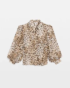 Georgette Animal Print Blouse
