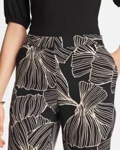 Ginkgo Crepe Tapered Ankle Pants