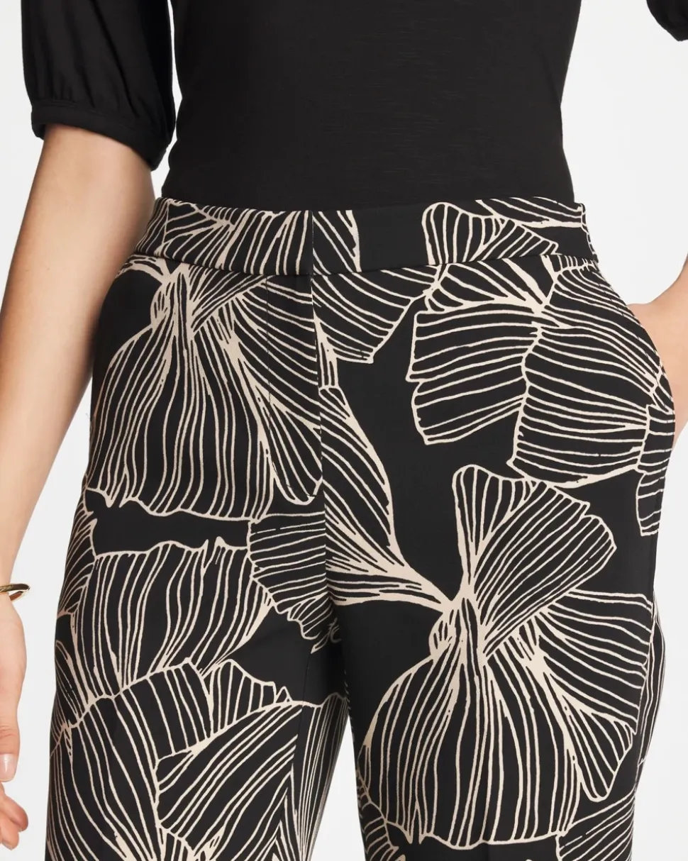 Ginkgo Crepe Tapered Ankle Pants
