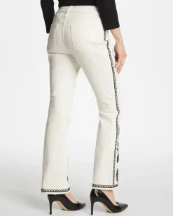 Ginkgo Girlfriend Cropped Flared Jeans