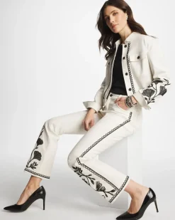Ginkgo Girlfriend Cropped Flared Jeans