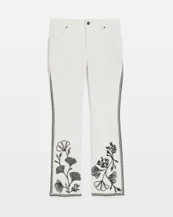 Ginkgo Girlfriend Cropped Flared Jeans