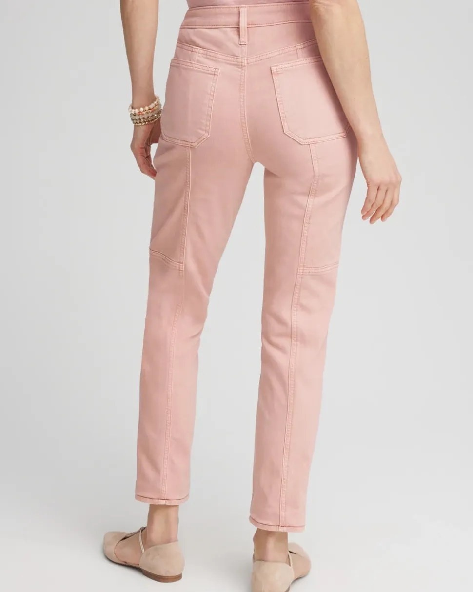 Girlfriend Ankle Utility Jeans