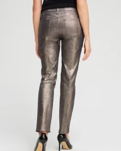 Girlfriend Coated Ankle Jeans