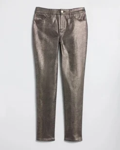 Girlfriend Coated Ankle Jeans