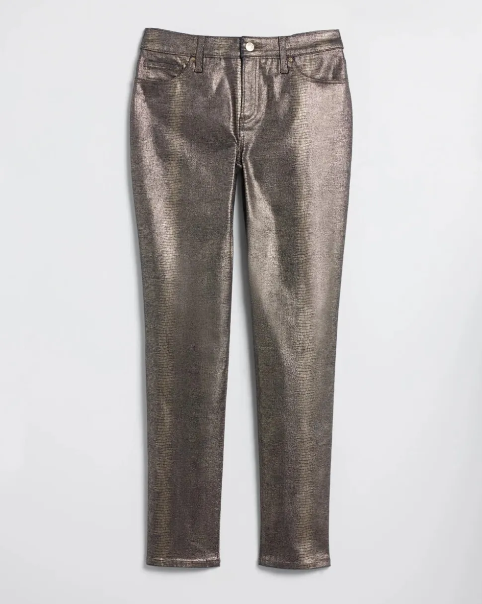 Girlfriend Coated Ankle Jeans