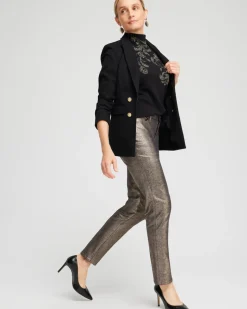 Girlfriend Coated Ankle Jeans