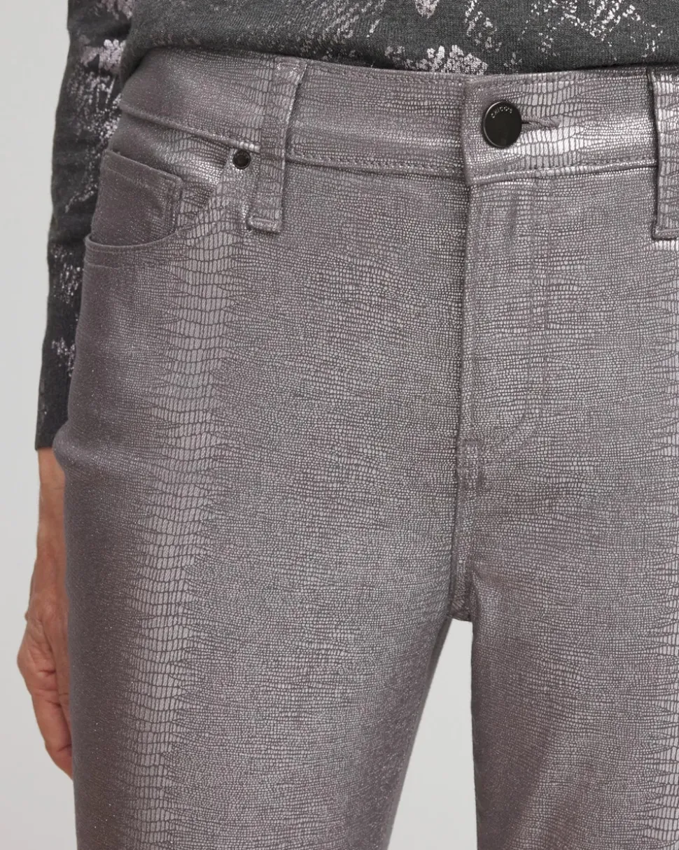Girlfriend Coated Ankle Jeans