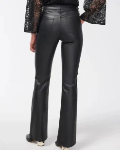 Girlfriend Coated Flare Jeans