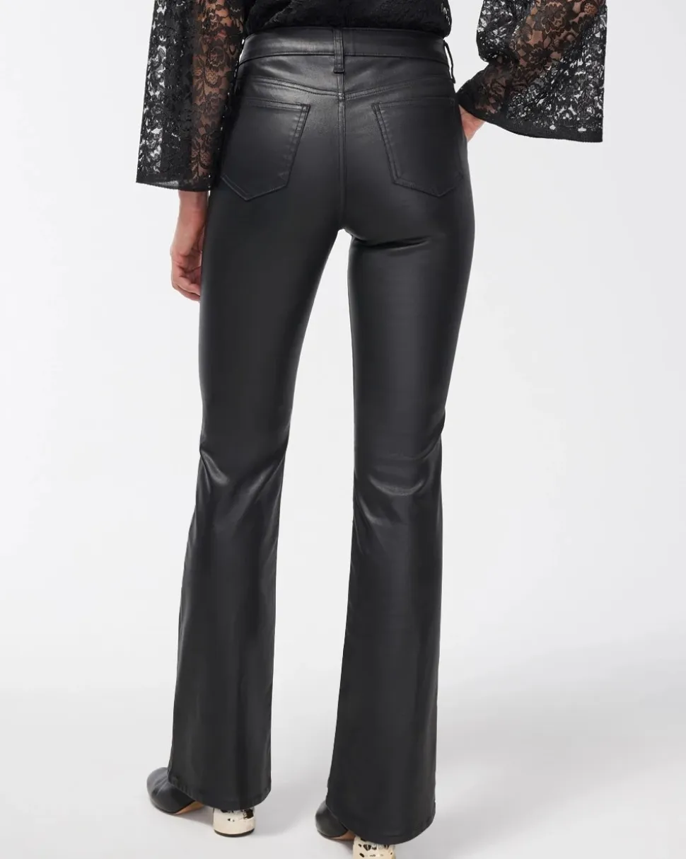 Girlfriend Coated Flare Jeans