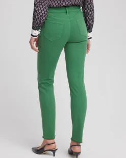 Girlfriend Fray Hem Ankle Jeans