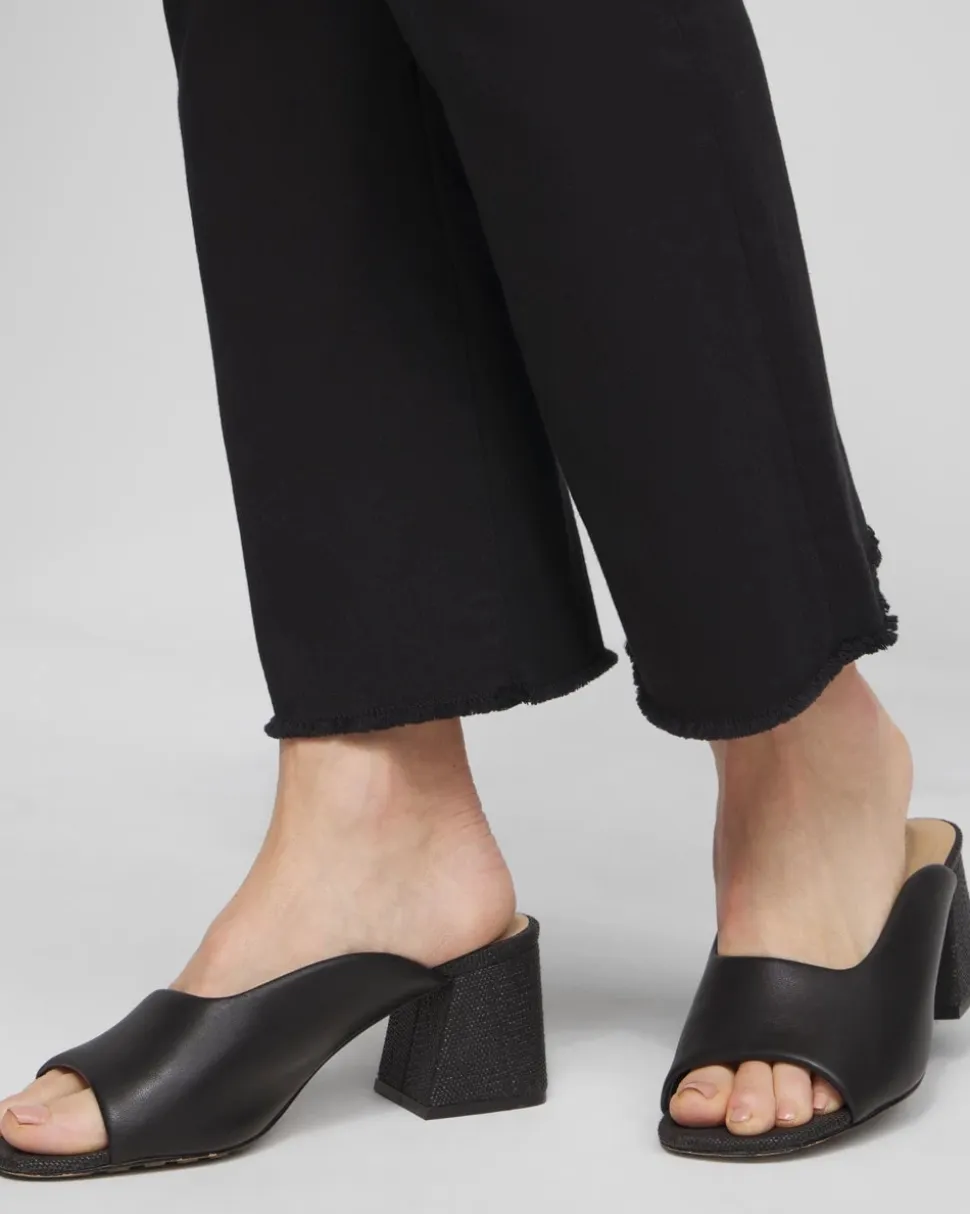 Girlfriend Fray Hem Kick Flare Jeans