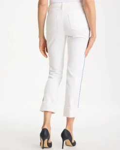 Girlfriend Roll Cuff Crop Jeans