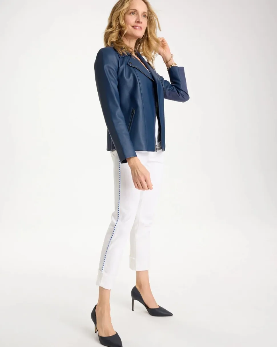 Girlfriend Roll Cuff Crop Jeans