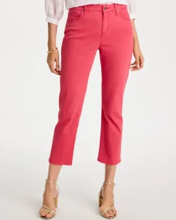 Girlfriend Roll Cuff Crop Jeans
