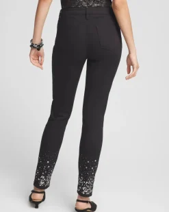 Girlfriend Sequin Ankle Jeans