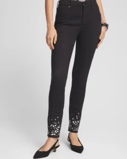 Girlfriend Sequin Ankle Jeans
