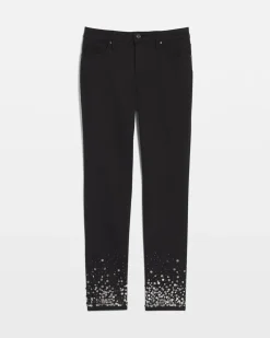 Girlfriend Sequin Ankle Jeans