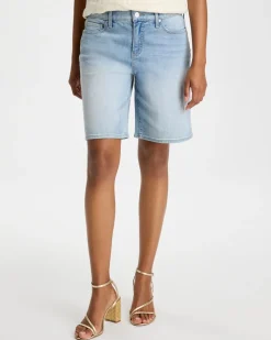 Girlfriend Slim Indigo Jean Shorts