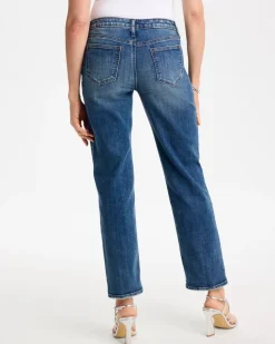 Girlfriend Straight Ankle Jeans