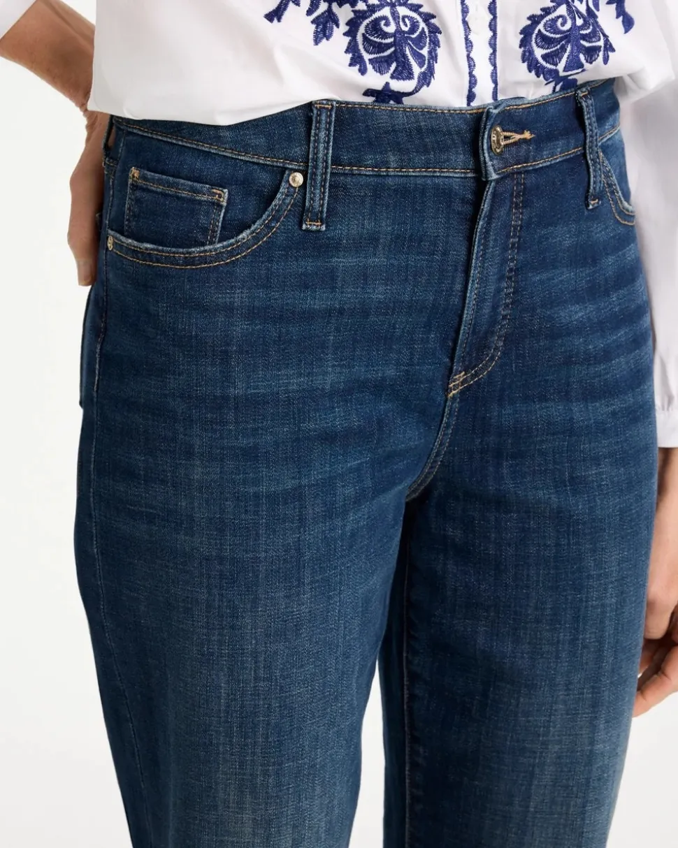 Girlfriend Straight Ankle Jeans