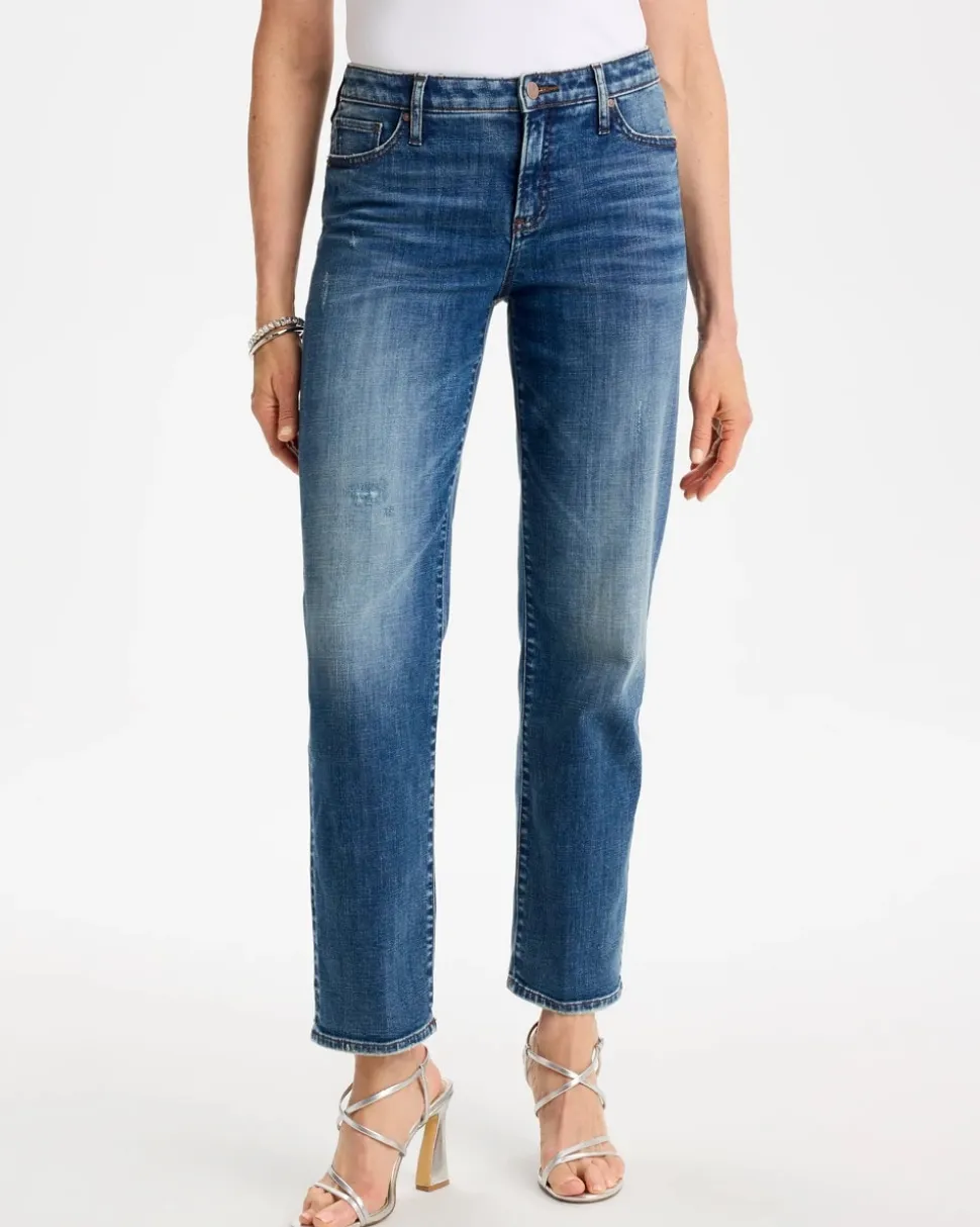 Girlfriend Straight Ankle Jeans
