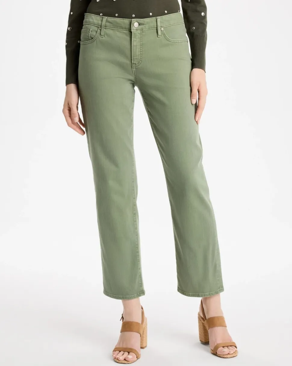 Girlfriend Straight Ankle Jeans