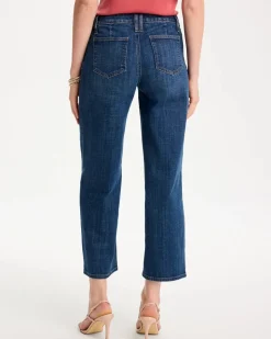 Girlfriend Wide-Leg Crop Jeans