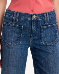 Girlfriend Wide-Leg Crop Jeans