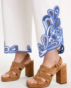 Girlfriend Wide-Leg Cutout Crop Jean