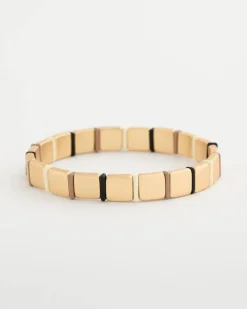 Glam Neutral Slice Stretch Bracelet