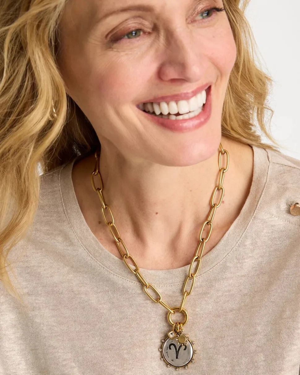 Golden Charm Link Necklace