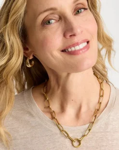 Golden Charm Link Necklace