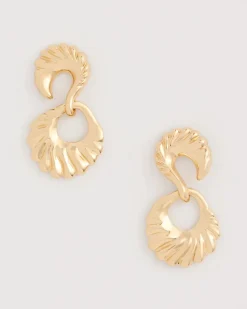 Golden Doorknocker Earrings
