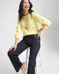 Golden Haze Embroidered Pullover