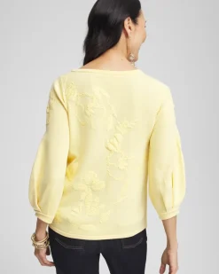 Golden Haze Embroidered Pullover
