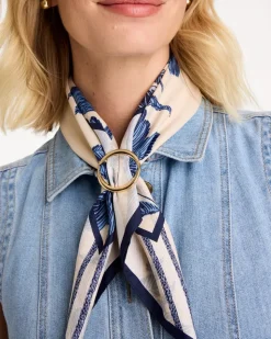 Golden Round Scarf Ring
