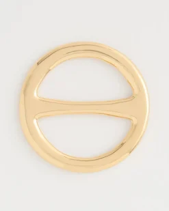 Golden Round Scarf Ring