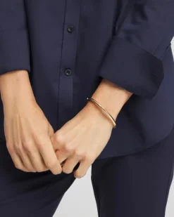 Gold Hinge Bangle