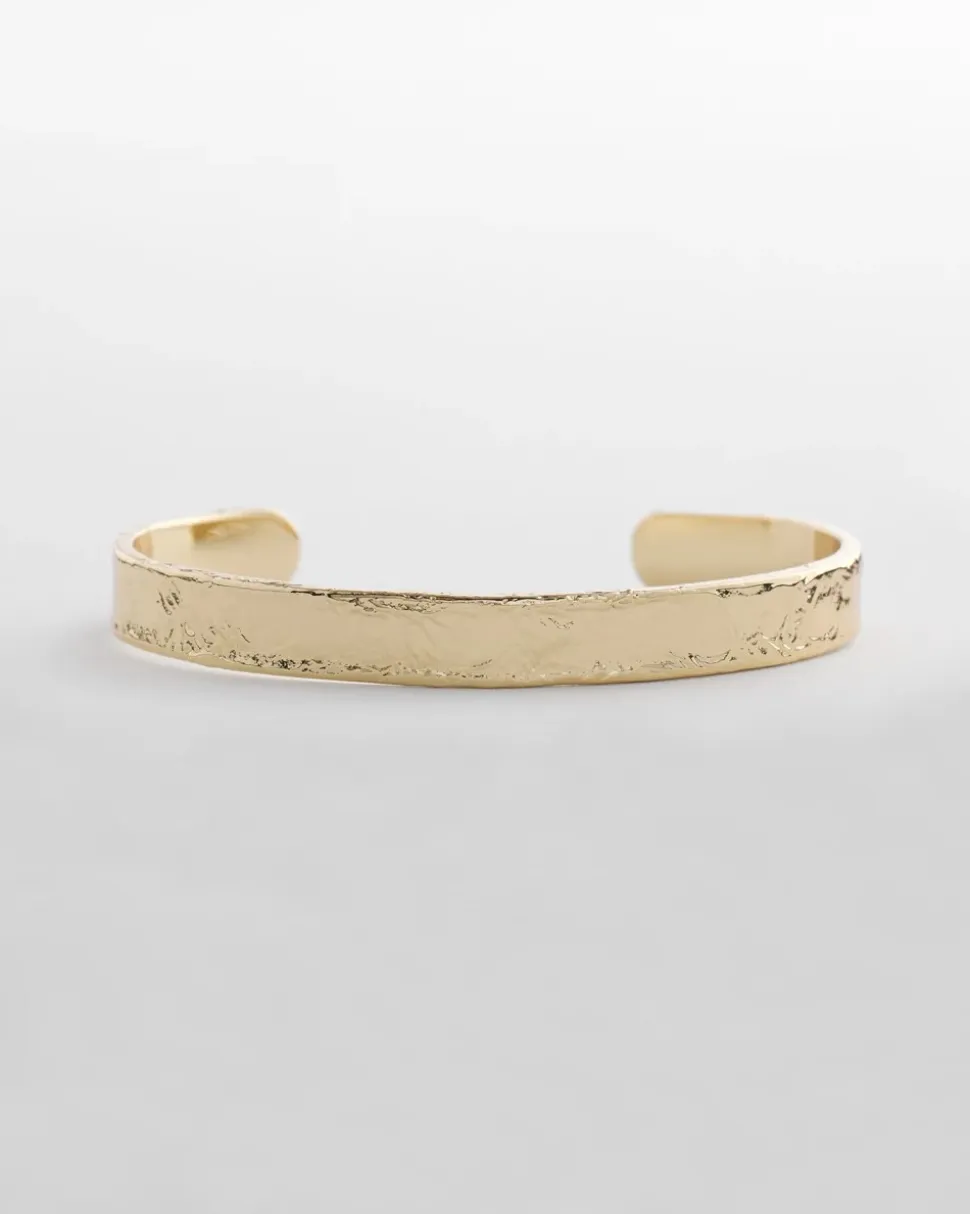 Goldtone Flexible Cuff Bracelet